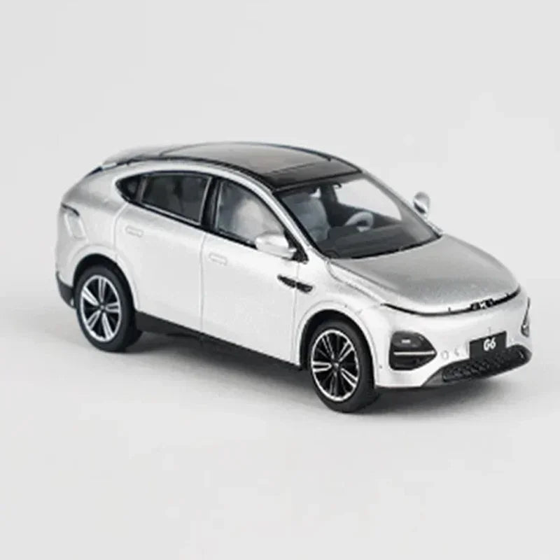 XCARTOYS 1:64 XPENG G6 Diecast Model | Star Moon Silver | T11-16 Collector Edition