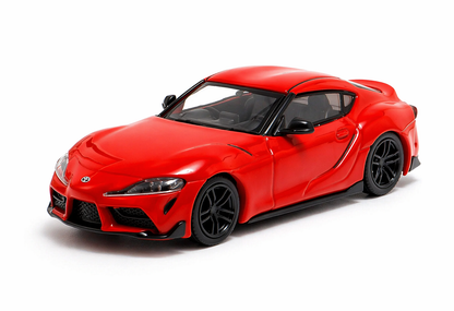 BSC 1:64 Toyota GR Supra A90 Red Diecast Model Car – Collectible Scale Car with Display Case