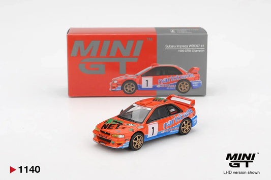 Mini GT 1:64 Subaru Impreza WRC97 #1 1999 DRM Champion Norisbank Livery Diecast Model