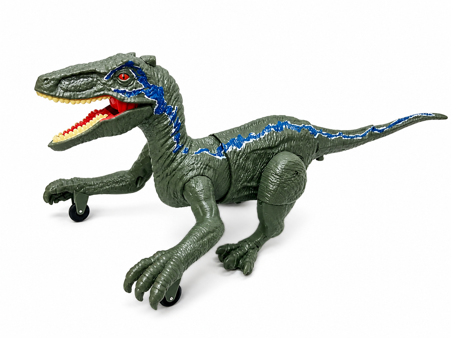 2.4GHz Remote Control Pyro Raptor Dinosaur Toy with Light, Sound & Mist Spray – RC Walking Dinosaur with Realistic Action for Kids