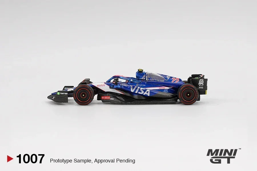 Mini GT 1:64 RB VCARB 01 #22 – Yuki Tsunoda 2024 Bahrain GP F1 Diecast Car