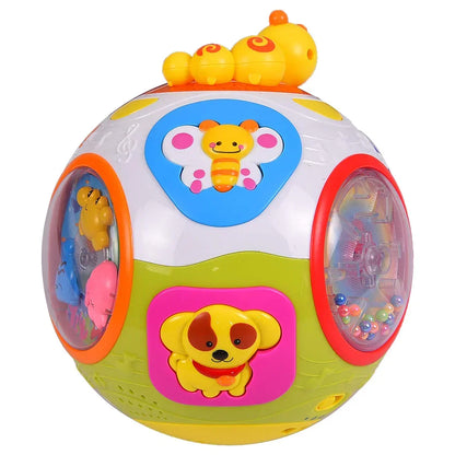 Hola Smartcraft Educational Toddlers Musical Ball Toy with Automatic Rotation, Lights, Music, Animals Sounds Toys - Jaiman Toys