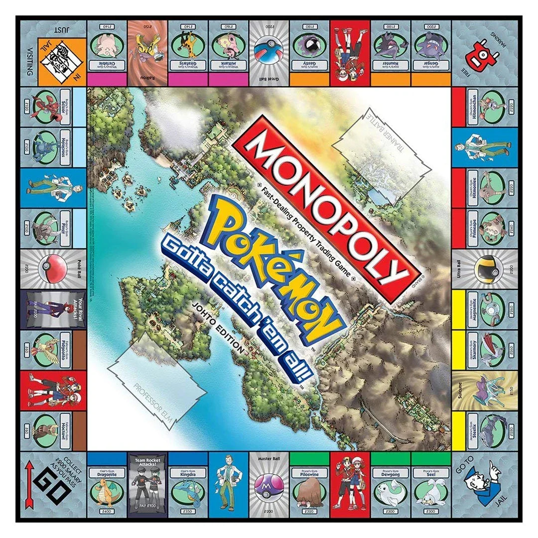 Monopoly Game: Pokémon Johto Edition - Jaiman Toys
