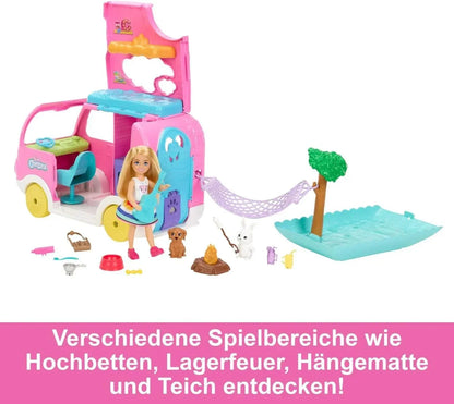 Barbie Club Chelsea Camper Dollhouse playset - HNH90 - Jaiman Toys