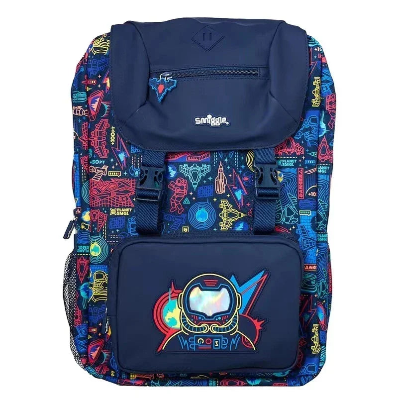 Smiggle School Bag : Astronaut Colorful & Stylish 18 Inch Backpack for Kids - Jaiman Toys