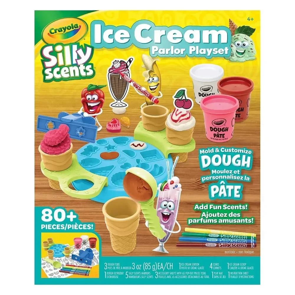 Crayola Silly Scents Ice Cream Parlor Play Dough Playset for 4+ Years - Jaiman Toys