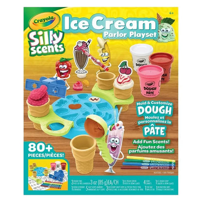 Crayola Silly Scents Ice Cream Parlor Play Dough Playset for 4+ Years - Jaiman Toys