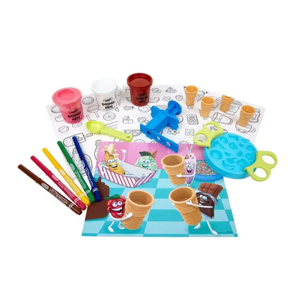 Crayola Silly Scents Ice Cream Parlor Play Dough Playset for 4+ Years - Jaiman Toys