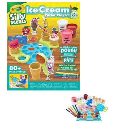 Crayola Silly Scents Ice Cream Parlor Play Dough Playset for 4+ Years - Jaiman Toys