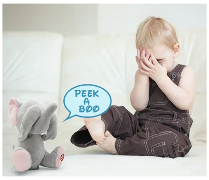 Peek-A-Boo Manny Elephant – Interactive Musical Plush Toy for Toddlers