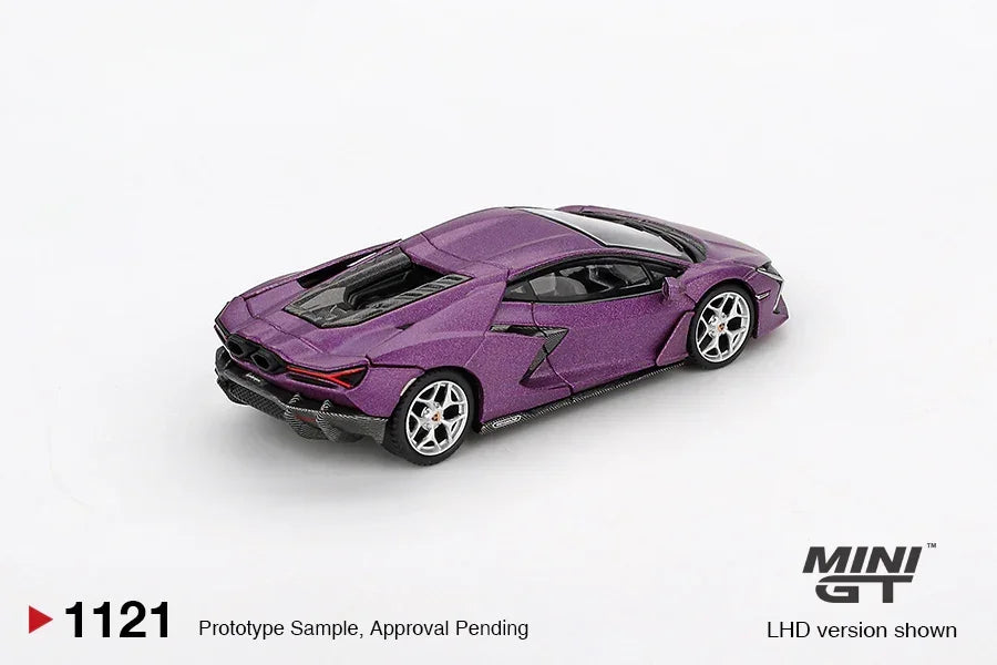 Mini GT 1:64 Lamborghini Revuelto Viola 30th Matte Diecast Model Car – Supercar Collectible Edition