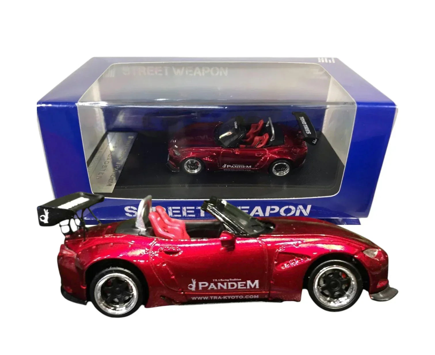 Street Weapon Pandem MX-5 Roadster Red 1/64 Diecast Car Model - Jaiman Toys