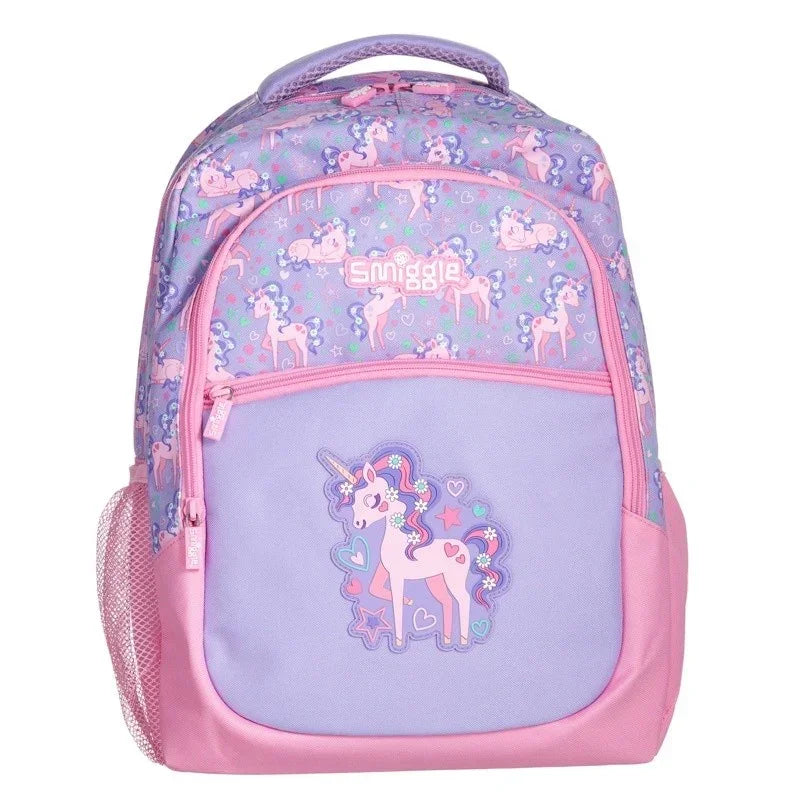 Smiggle School Bag : Unicorn Colorful & Stylish 16 Inch Backpack for Kids - Jaiman Toys
