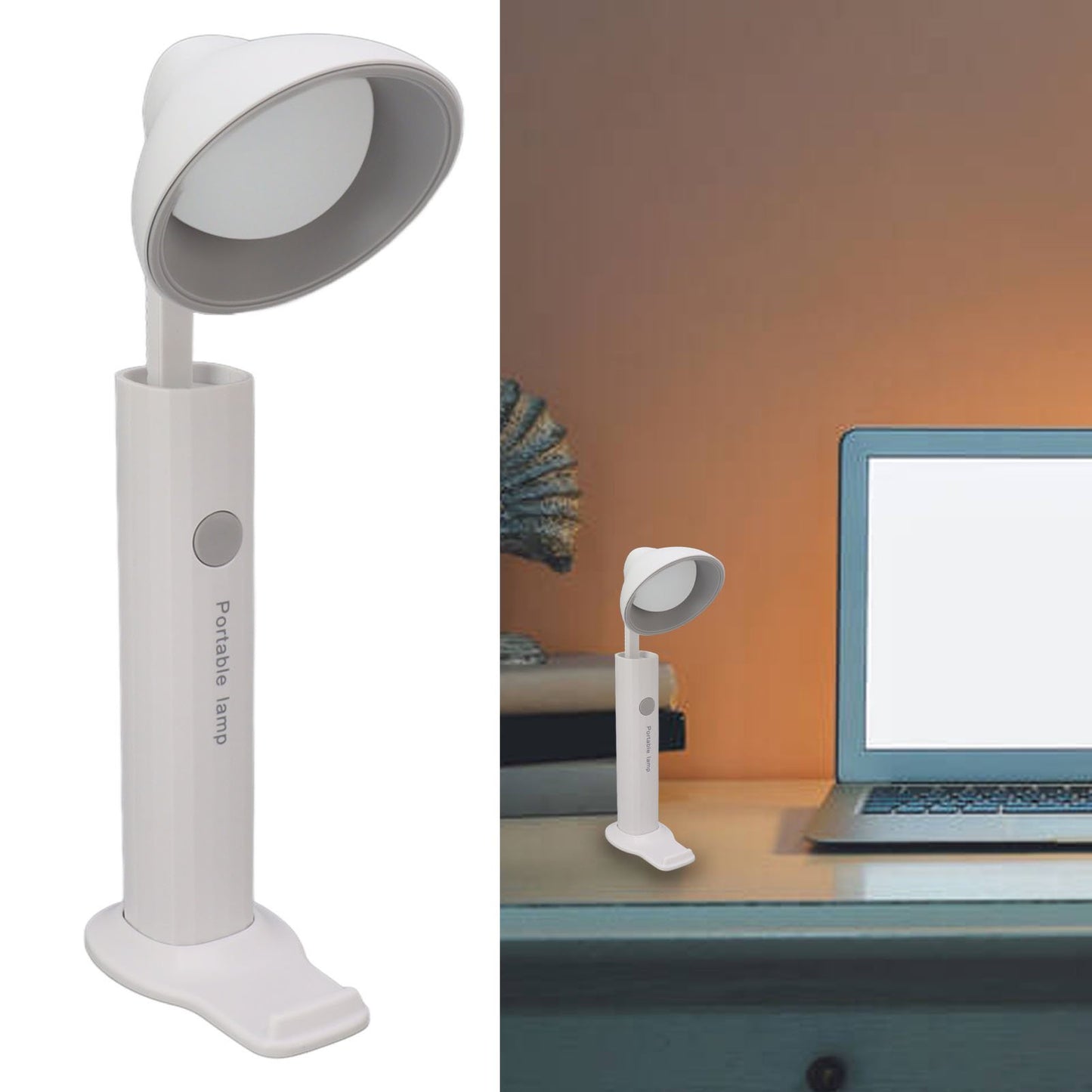 Foldable Magnetic Desk Lamp – Rechargeable LED Table Lamp & Portable Flashlight with Strong Magnetic Base