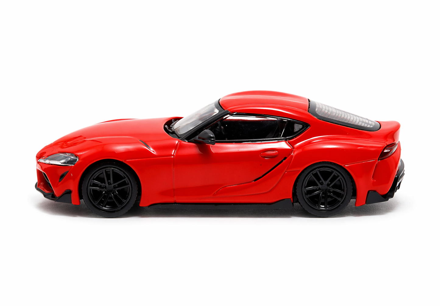 BSC 1:64 Toyota GR Supra A90 Red Diecast Model Car – Collectible Scale Car with Display Case