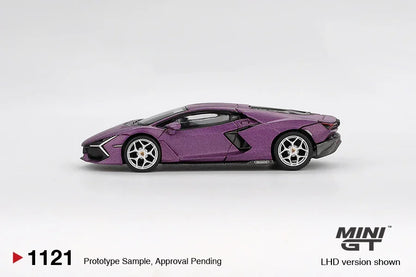 Mini GT 1:64 Lamborghini Revuelto Viola 30th Matte Diecast Model Car – Supercar Collectible Edition