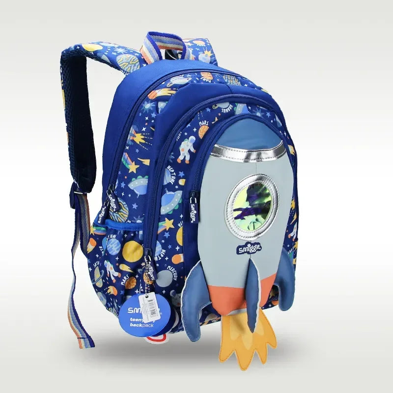 Smiggle School Bag : Rocket Colorful & Stylish 14 Inch Backpack for Kids - Jaiman Toys