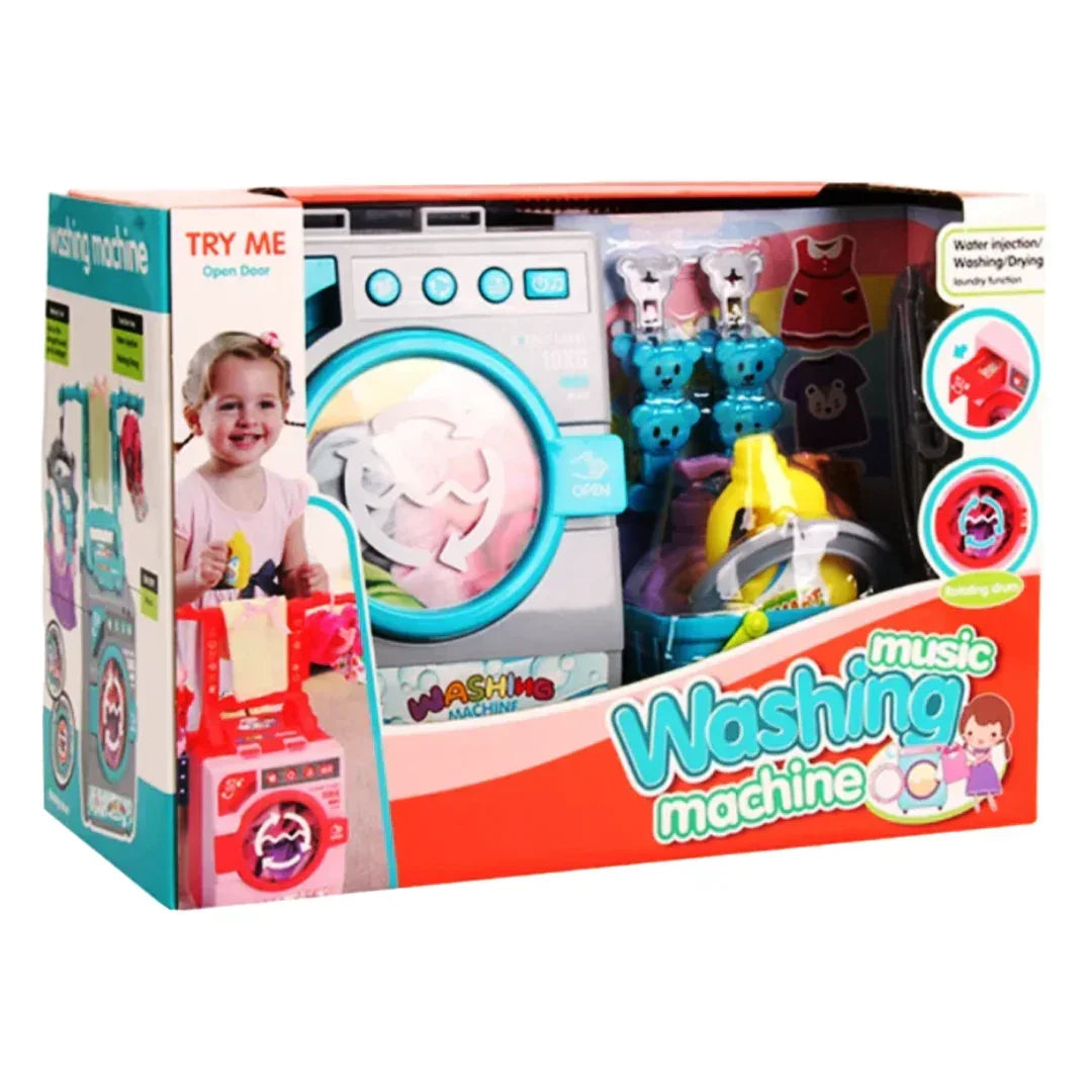 Children's Washing Machine Toy Simulation Dress up Mini Washing Machine Toy With Music - Jaiman Toys