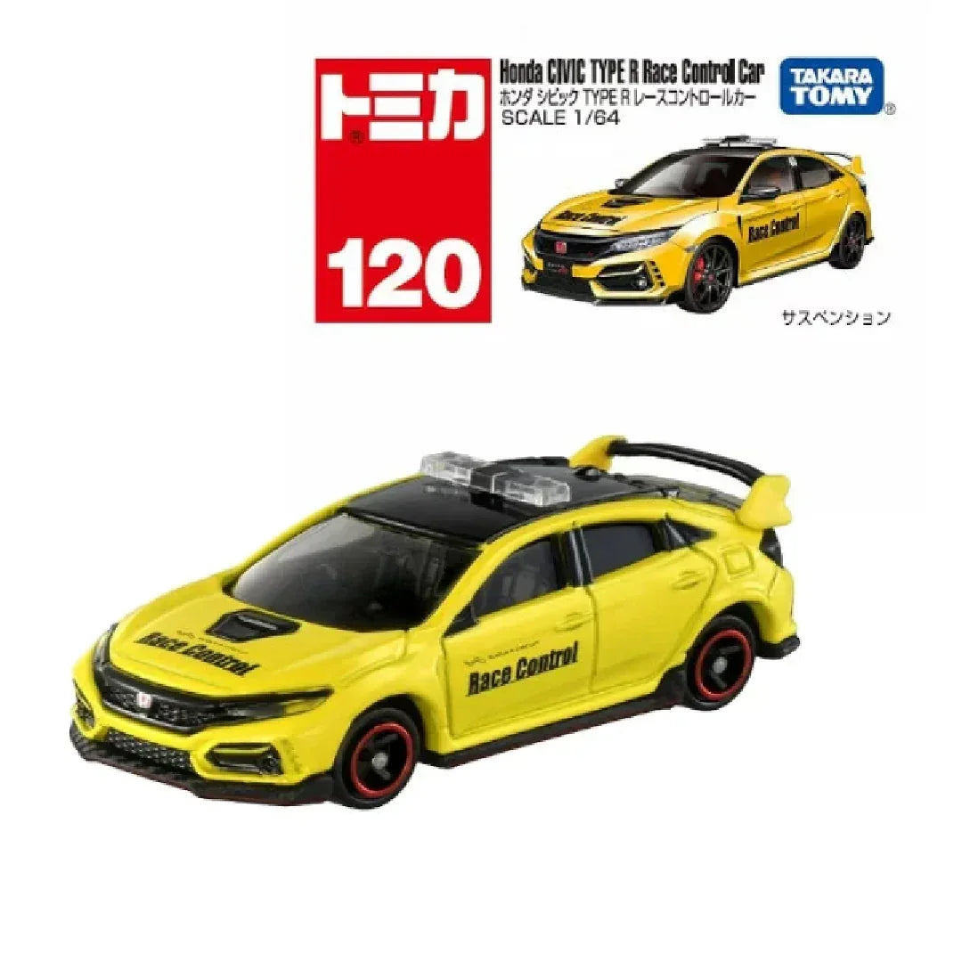 Tomica Box 120 Honda Civic Type R Race Control Car- TAKARA TOMY -Diecast Scale Model Car - 1/64 - Jaiman Toys