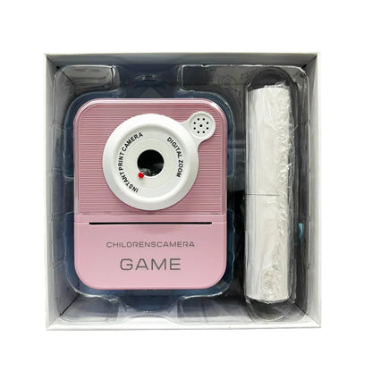 Print Camera - DIY Instant Digital Camera - Thermal Paper Printing Photo For Kids (pink) - Jaiman Toys