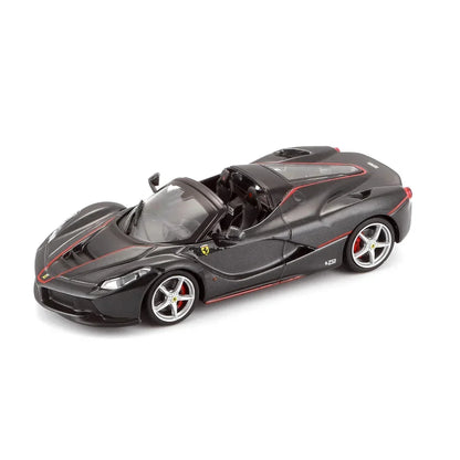 Bburago - 1/43 Scale Model La Ferrari aperta- Signature Series Sports Car Model (Black) Age 14+ - Jaiman Toys