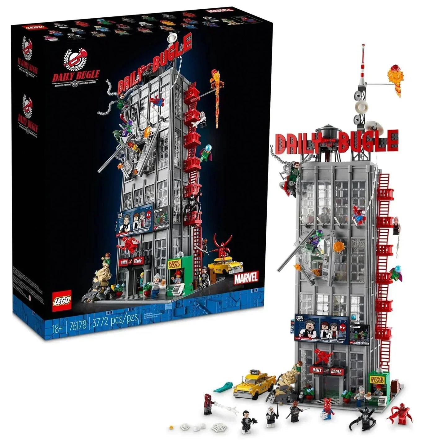 BOX DAMAGE - LEGO Marvel Spider-Man Daily Bugle Newspaper Office 76178 Building Set - Jaiman Toys