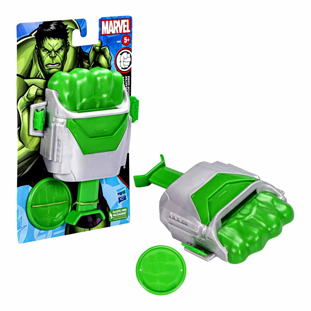 (Damaged Box) Marvel Hulk Gamma Smash Fist Launcher Toy | Super Hero Role Play Blaster for Kids 5+