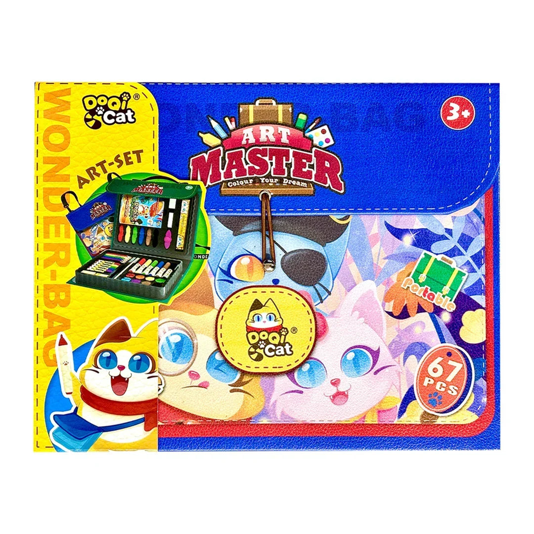 Wonder Bag Colour Your Dream Painting Set 67 pcs (Blue) - Jaiman Toys