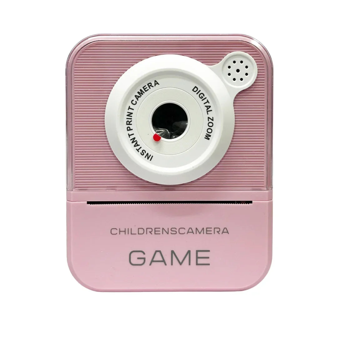 Print Camera - DIY Instant Digital Camera - Thermal Paper Printing Photo For Kids (pink) - Jaiman Toys