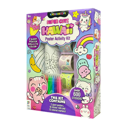 Kaleidoscope Super Cute Kawaii Poster Activity Kit - All Age Group - Jaiman Toys