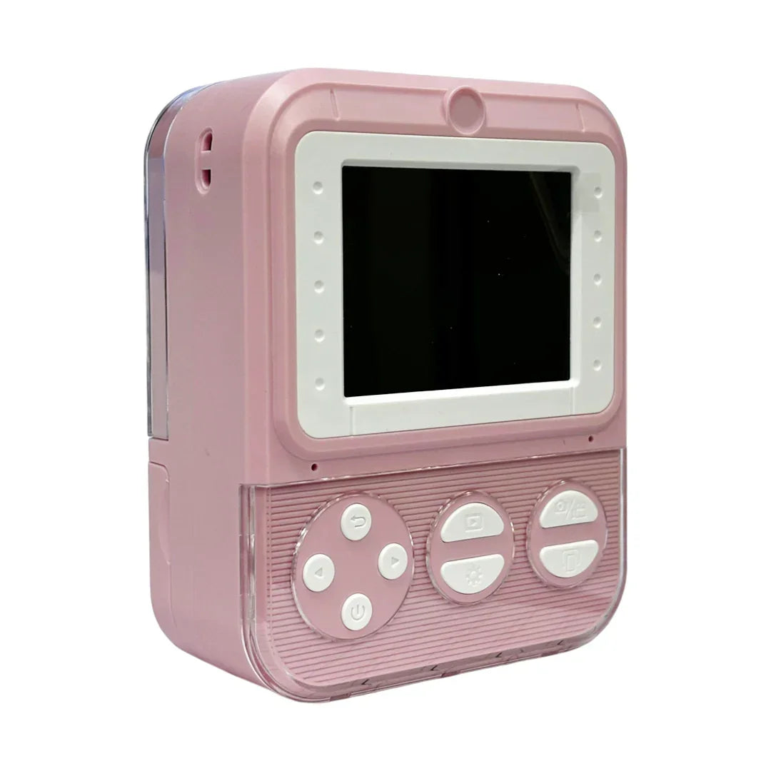 Print Camera - DIY Instant Digital Camera - Thermal Paper Printing Photo For Kids (pink) - Jaiman Toys