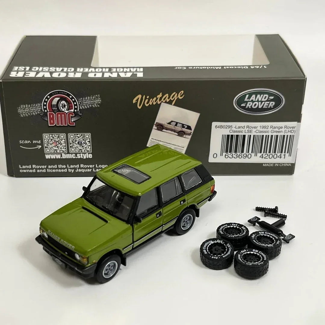 BMC 1/64 Land Rover 1992 Range Rover Classic LSE -Classic Green (RHD) - Jaiman Toys