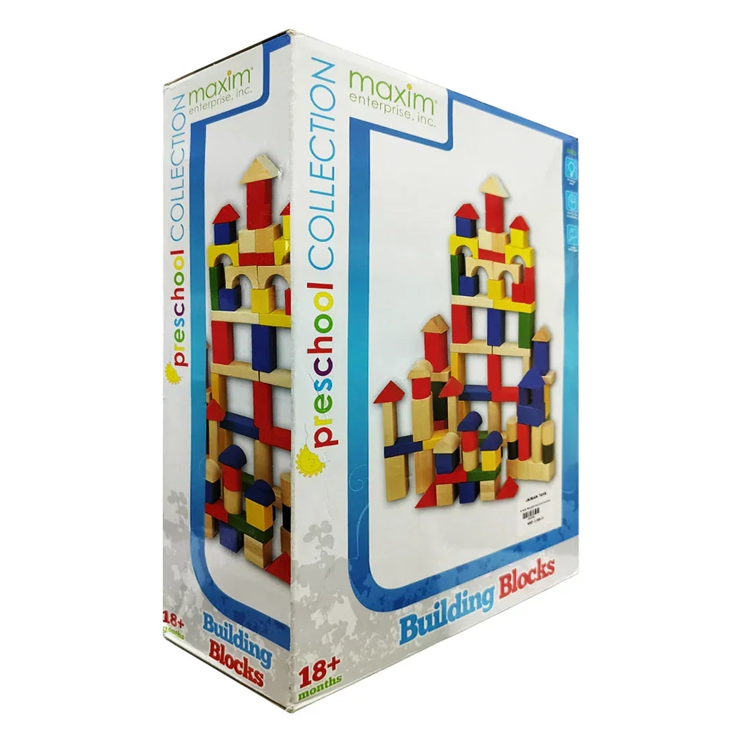 Building Blocks Preschool Collection from Maxim Age 18 months + (100 pcs) - Jaiman Toys