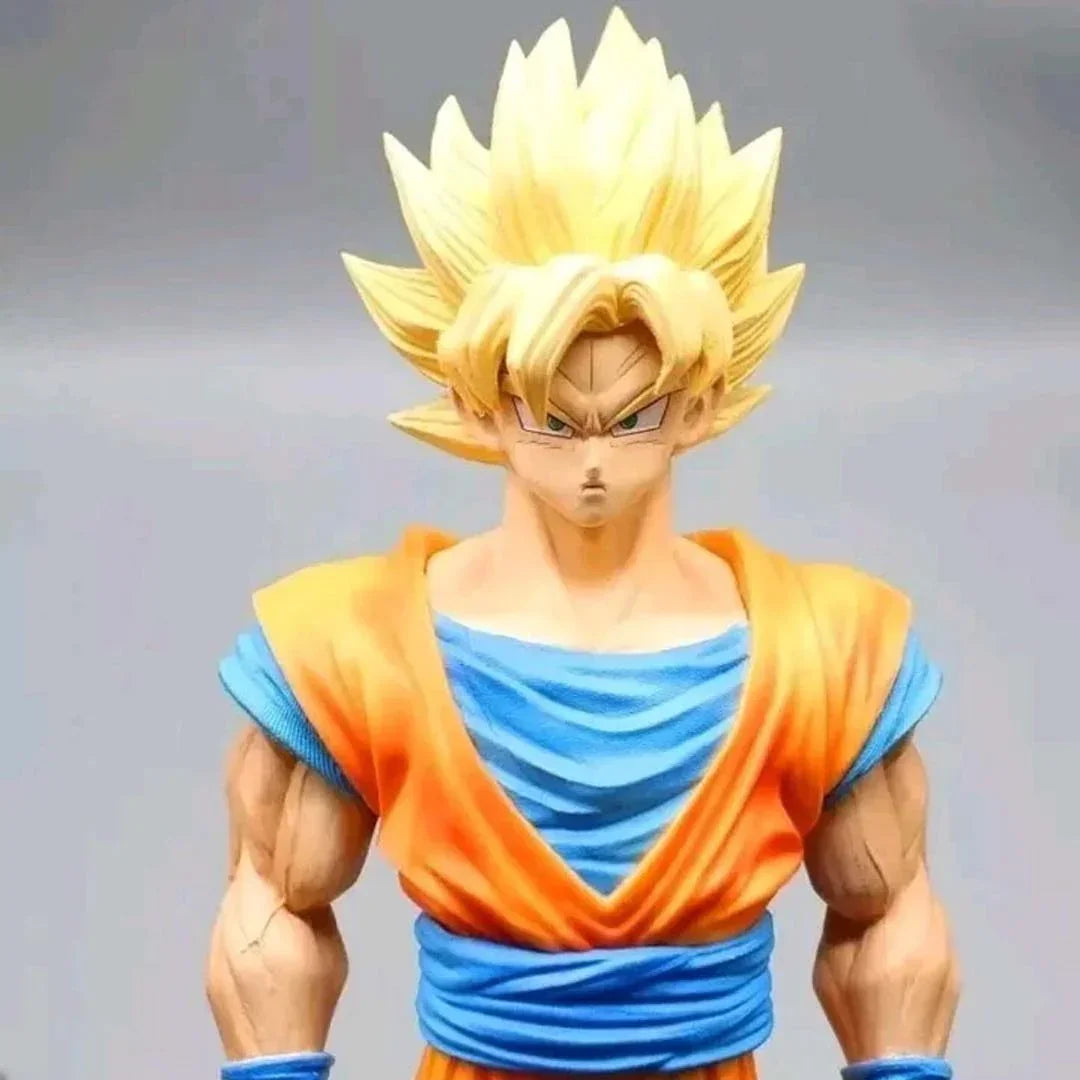 Dragon Balls Ultimate Action Figure Son Goku Super Saiyan Figure – 32cm PVC Anime Statue with Base | DBZ Collectible Model Toy Gift HW - Jaiman Toys