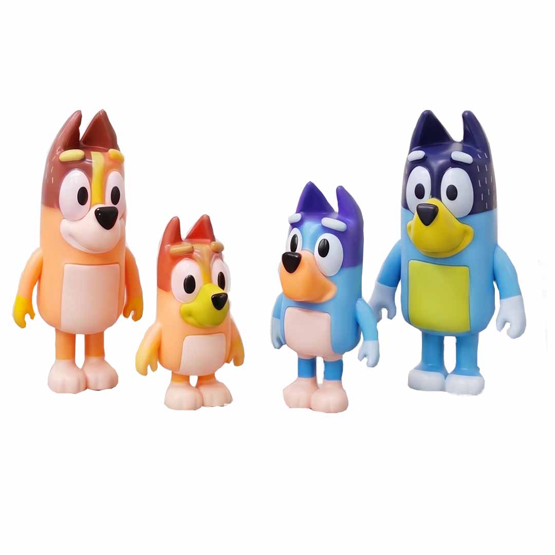 Bluey Family Figure Set – Bluey, Bingo & Friends Character Toys for Kids | Collectible Cartoon Playset