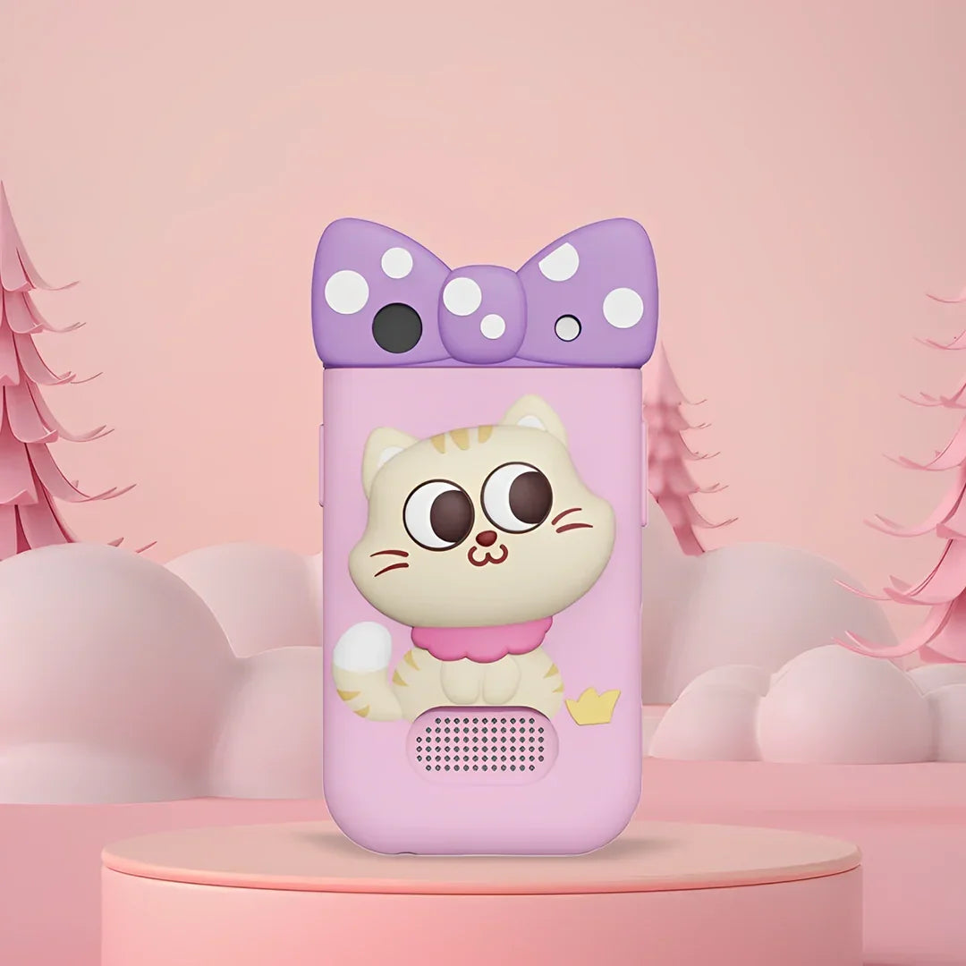 Inteligente Kids Cat Smart Phone Toy, Kids Digital 2.8'' Dual Camera Christmas, Birthday Gifts with Kids Dual Camera, Video, Game, Music Player and Multiple Functions for Kids - Jaiman Toys