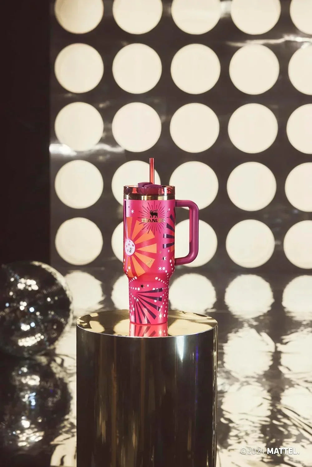Stanley x Barbie™ ’80s Dynamite Quencher – 40 Oz Power-Pink Hydration with Vintage Vibes - Jaiman Toys