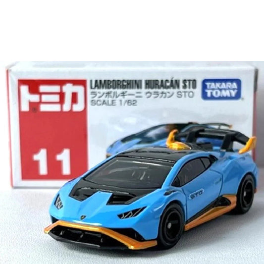 Takara Tomy Tomica No 11 Lamborghini Huracan STO Car- Model Car Scale 1/62 - Jaiman Toys