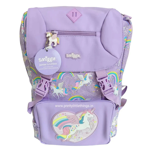 Smiggle School Bag : Unicorn Rainbow Colorful & Stylish 18 Inch Backpack for Kids - Jaiman Toys