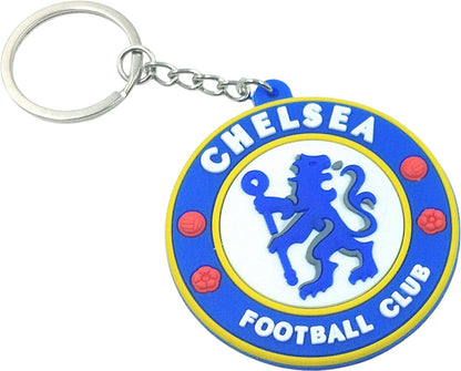 Chelsea F.C. Logo Keychain – Soft Rubber Football Club Keyring for Fans