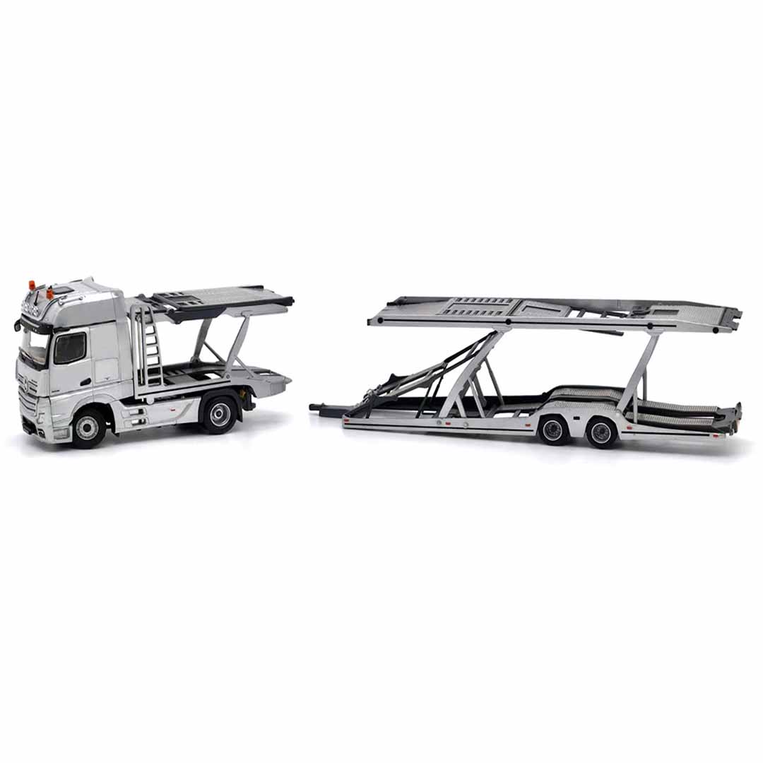 UNIQUE MODELS x Tiny 1:64 Mercedes-Benz Actros MP5 Black City Transporter Die-Cast Truck Model