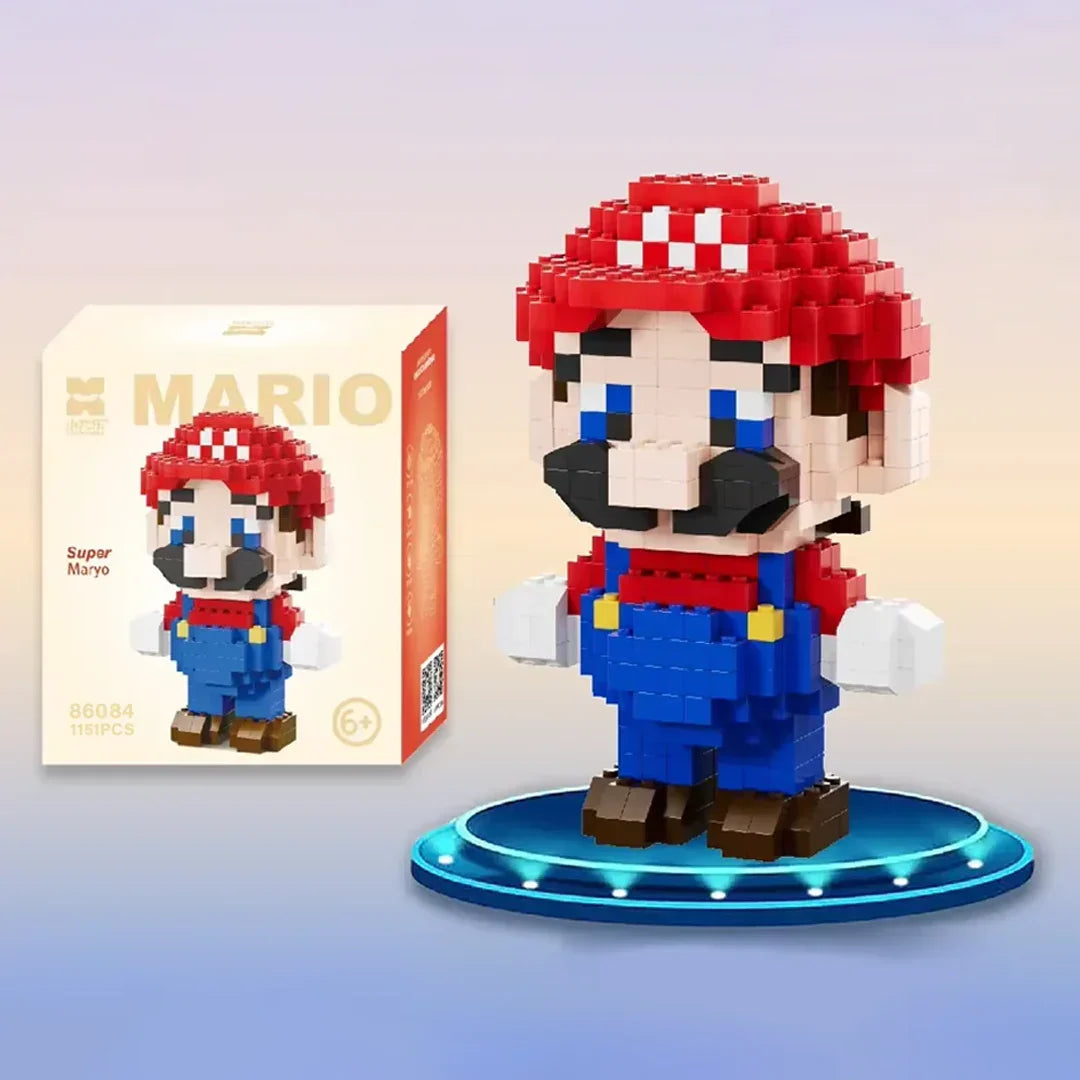 Mario Building Blocks Minifigure 5 Inch as Birthday Gift for Kids - Jaiman Toys