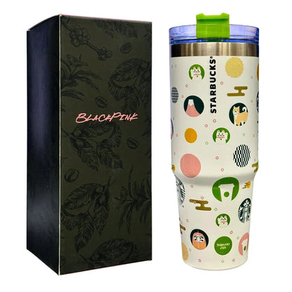 Starbucks Lucky Cat Tumbler with Straw for Water 30 OZ | 800 ML - Jaiman Toys