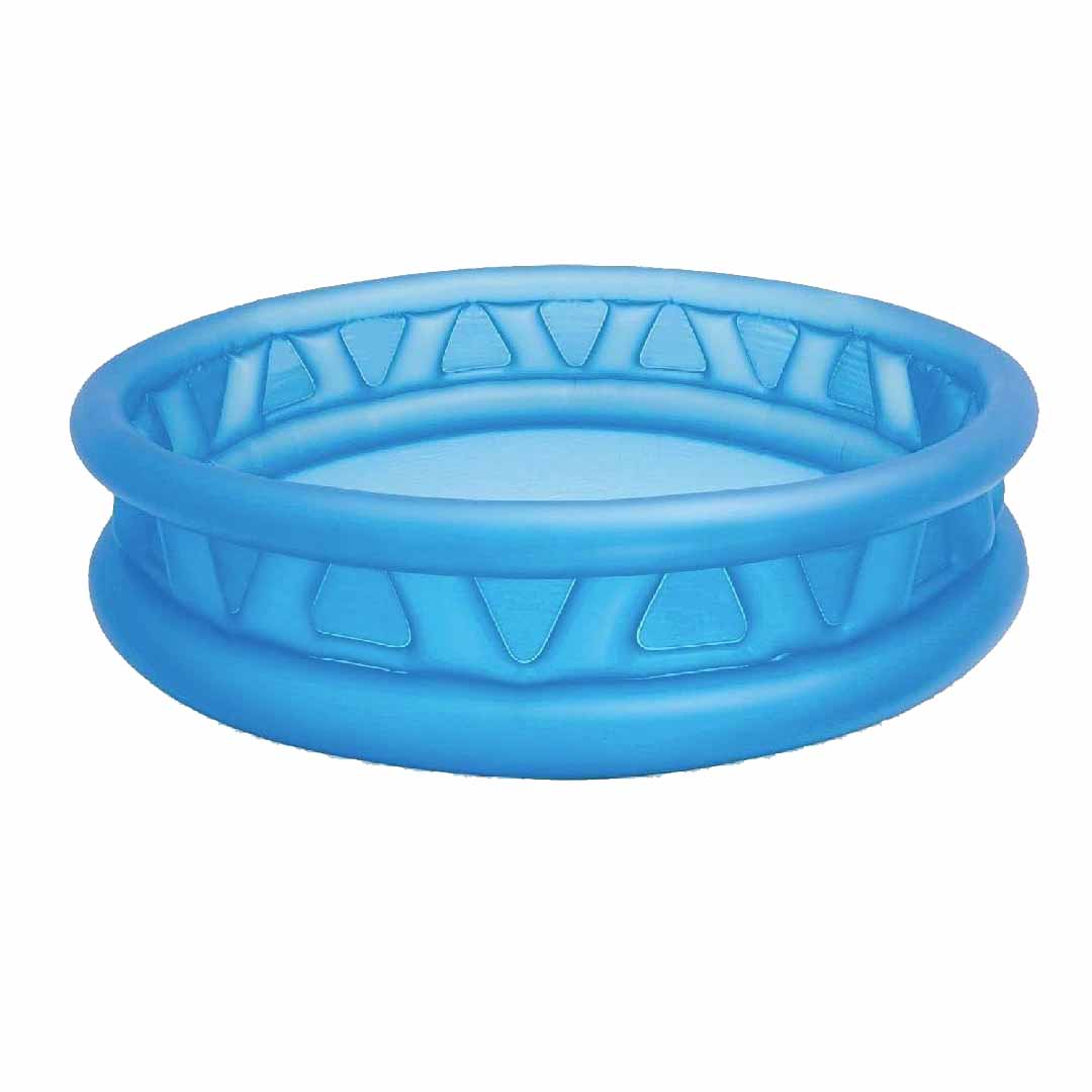 Intex 58431 Soft Side Inflatable Swimming Pool 74" x 18" – Kids & Family Round Outdoor Garden Pool