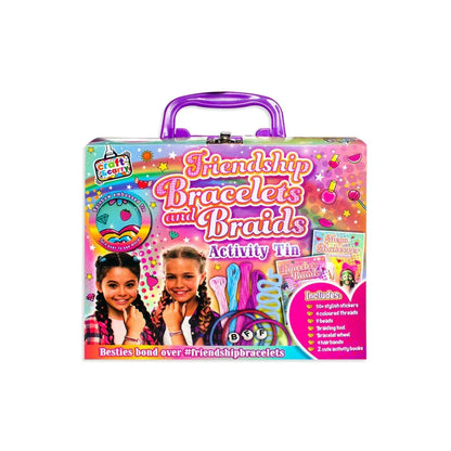 Friendship bracelet and Braids - Activity Tin for Kids Ages 8+ - Jaiman Toys