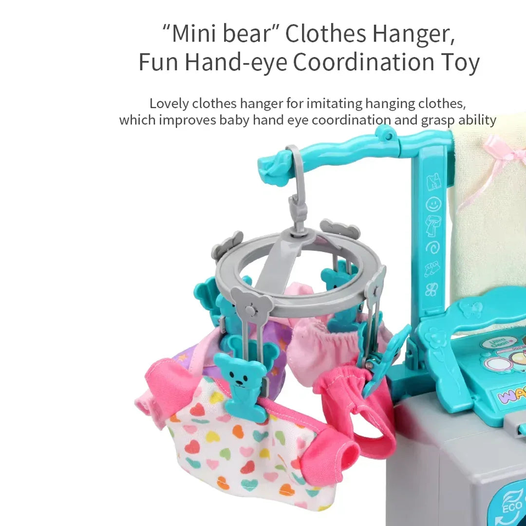 Children's Washing Machine Toy Simulation Dress up Mini Washing Machine Toy With Music - Jaiman Toys
