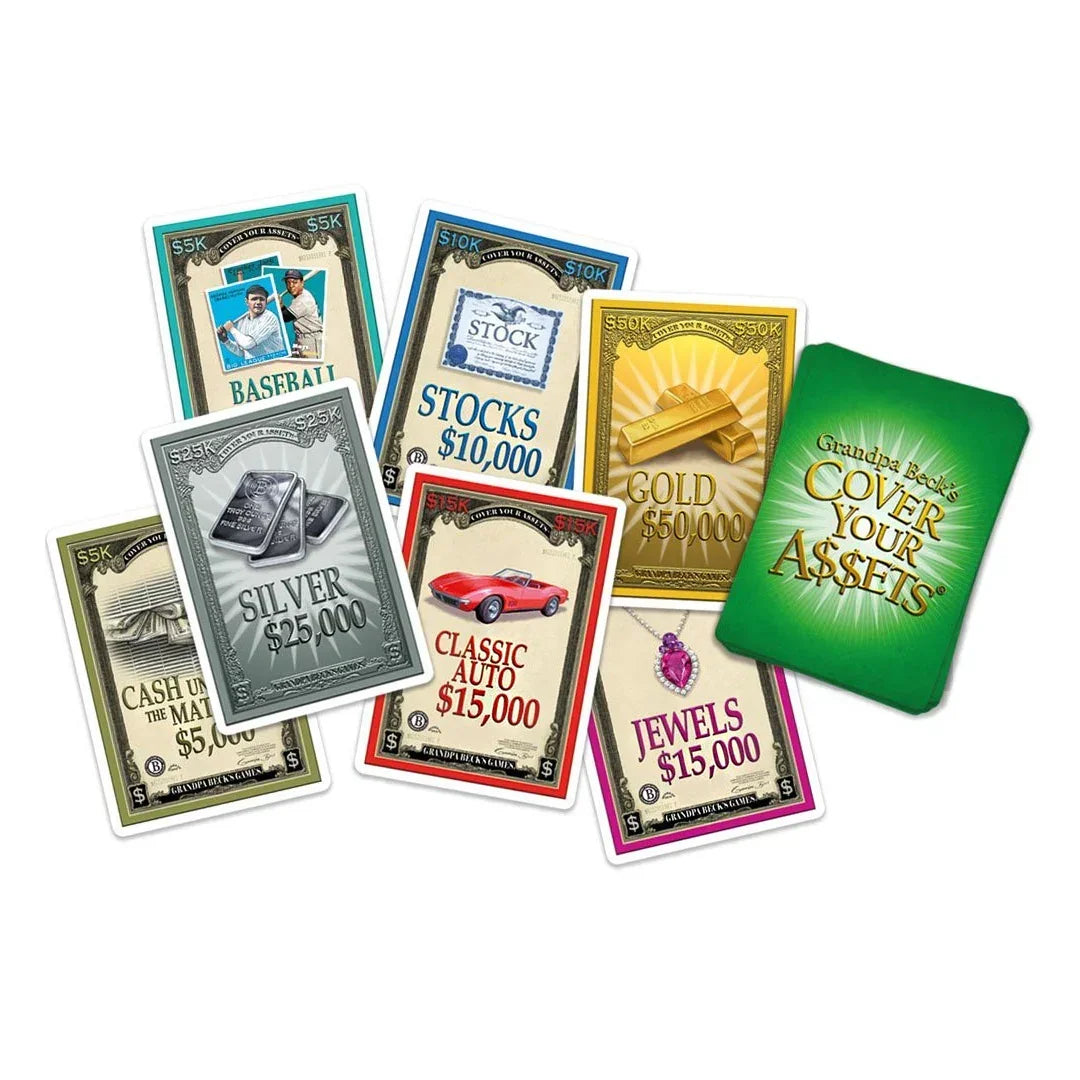Cover Your Assets Card Game (4-6 Players) Age 7+ - Jaiman Toys