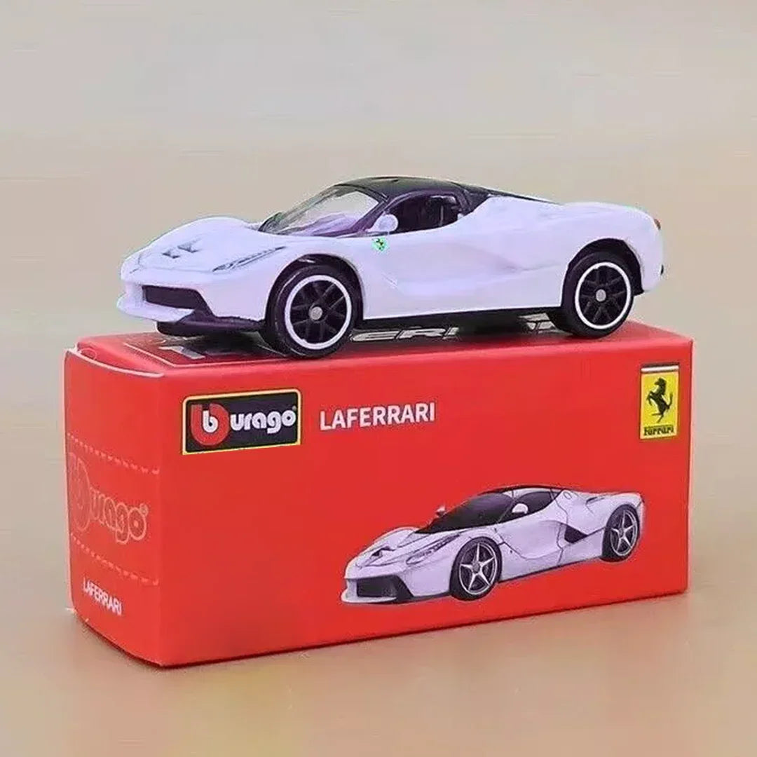 Bburago LaFerrari Racing Sport Model Car 1:64 Scale (White) - Jaiman Toys