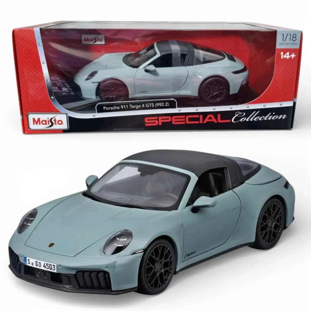 Maisto 1:18  Porsche 911 Targa 4 GTS (992) | Licensed Diecast Model Car Collectible