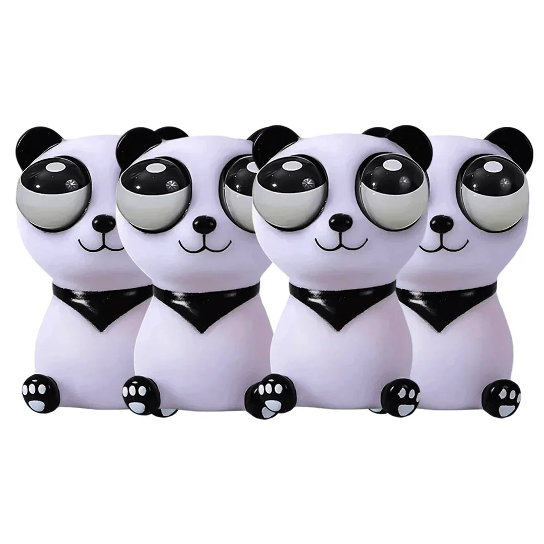 Squishy Eye-Popping Panda 4 Pieces - Jaiman Toys